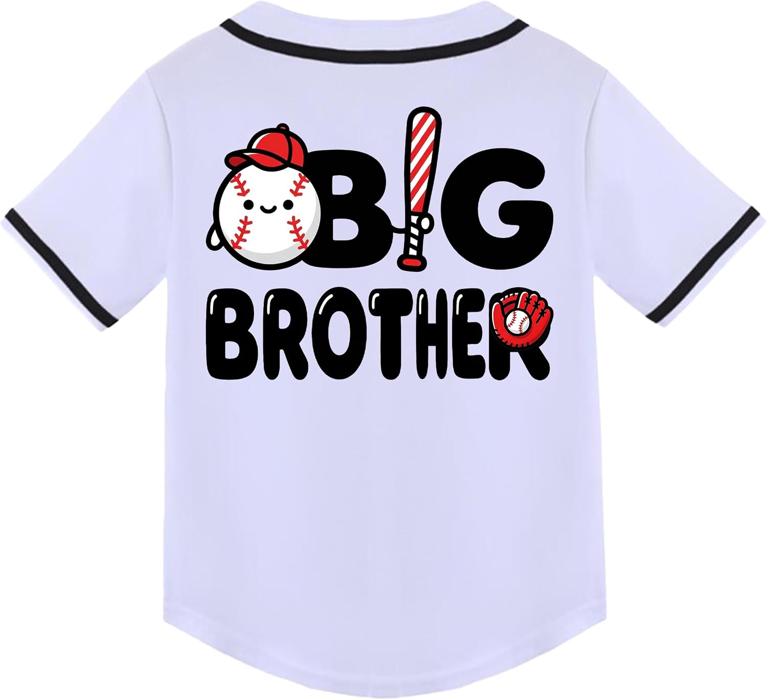 Big Brother Little Brother Matching T-Shirt Toddler Baseball Jersey Promoted to Big Bro Tee Baby Boy Clothes