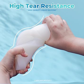 LET'S RESIN Silicone Mold Making Kit Liquid Silicone Rubber 140oz/1 Gallon | Translucent Clear Mold Making Silicone-Mixing Ratio 1:1-Molding Silicone for Resin Molds,Silicone Molds Maker DIY Making