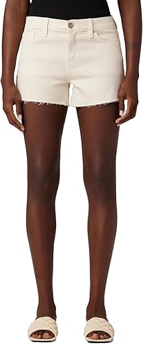 HUDSON Pantalón corto de mezclilla con bolsillo de parche de tiro medio para