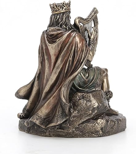 Miniatura 5 de Veronese Design Escultura de resina bronceada fundida en frío de 7 1/4" de alto dios celta Dagda Druida rey de Tuatha de Danann