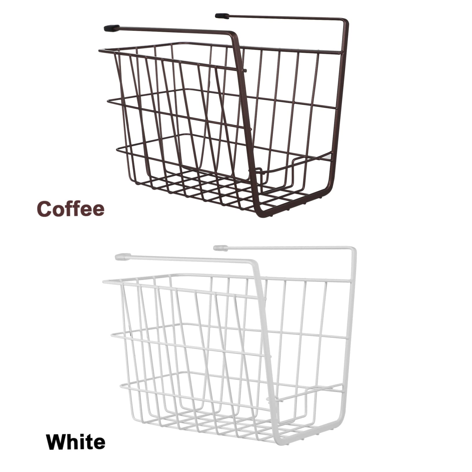 2piezas Cestas De Almacenamiento Colgantes Para Debajo Del Estante Organizadoras De Cocina y De Unidades Para Despensa y Armarios
