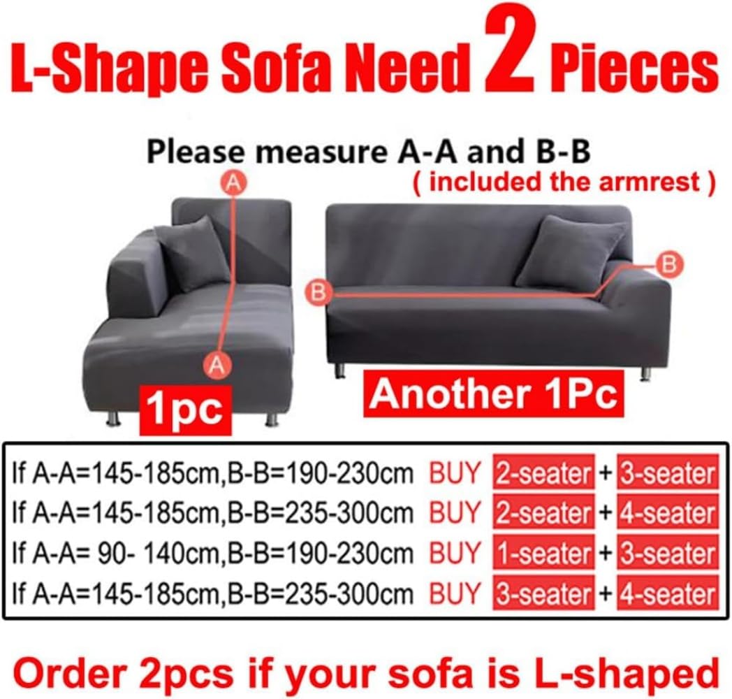 Sofa überzug ecksofa aus samt, Sofabezug l Form für Wohnzimmer, maschinenwaschbar, Sofaschoner rutschfest, weicher und bequemer Stoff, staubdicht (Turquoise Blue,3-Seats 190-230cm 1pc)