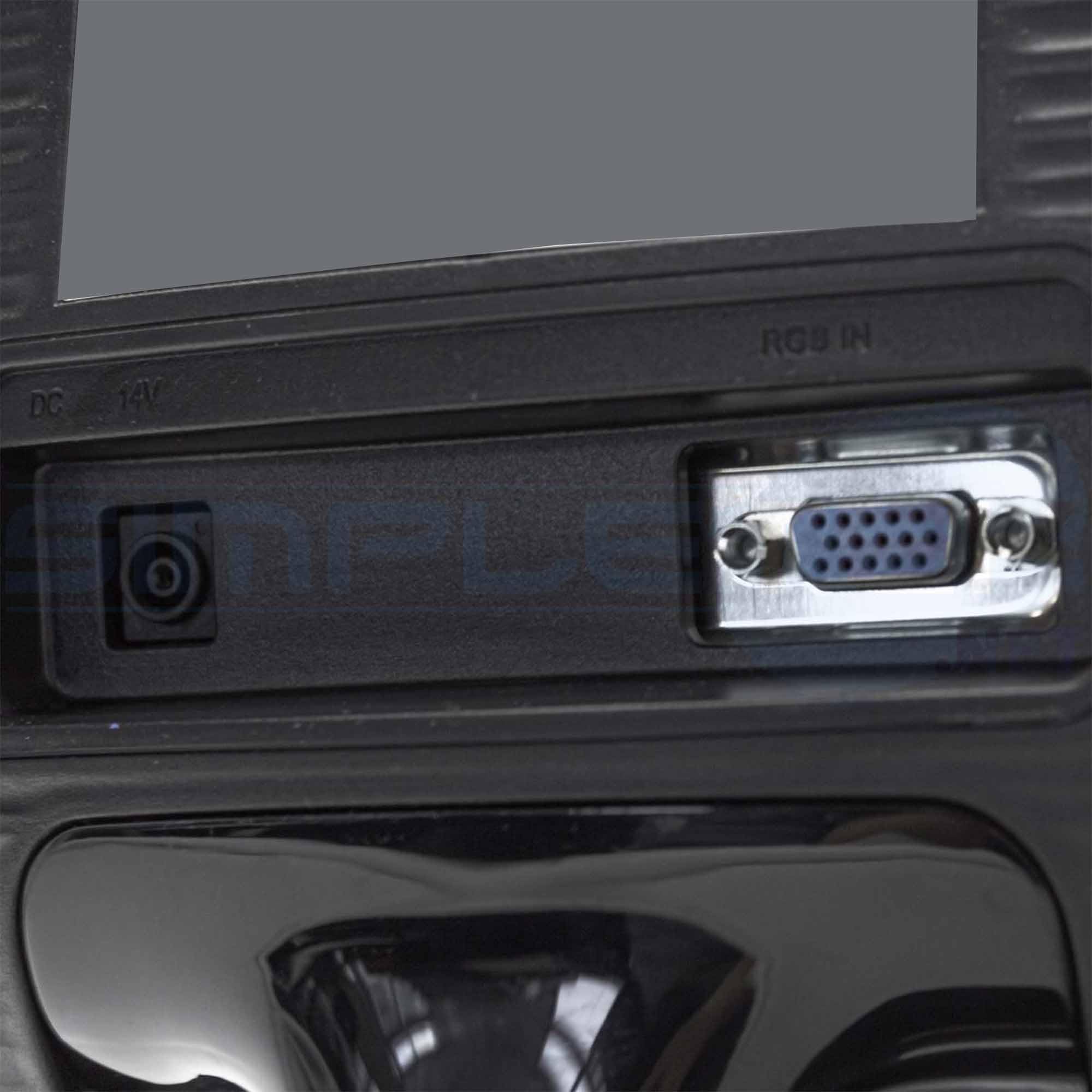 SIMPLETEK - Monitor Nero LCD 19" HD 16:9 - Widescreen - VGA | Perfetto per applicazioni domestiche e d’ufficio | Base inclusa (Ricondizionato)