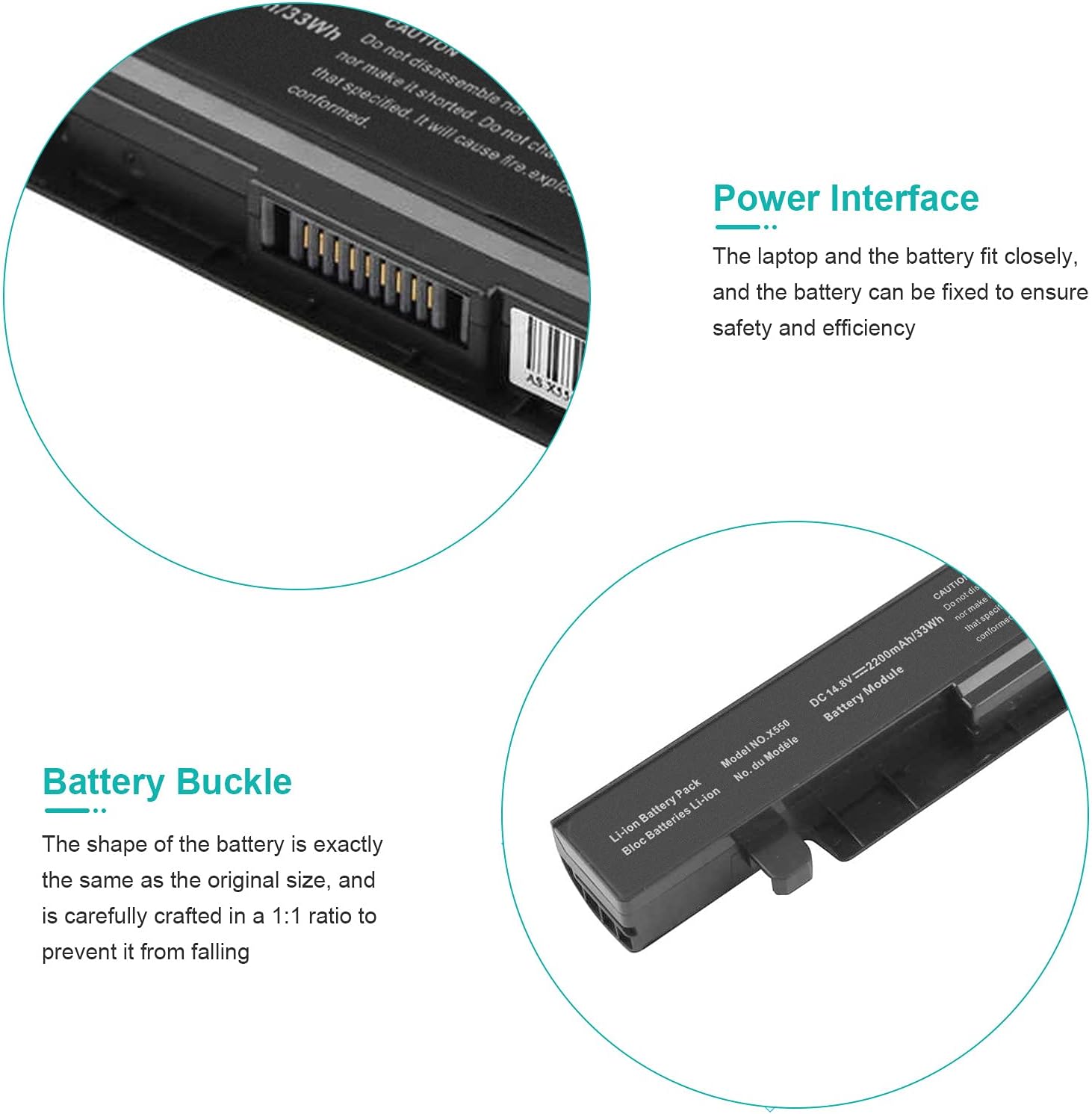 Fancy Buying Laptop Battery for ASUS X550 Series, X550A, X550B, X550C Series, X550CA Series Laptop Battery Asus A41-X550A X550 X550C R510C X550A X550D X550J X550CA X550JK A41-X550 X550CC