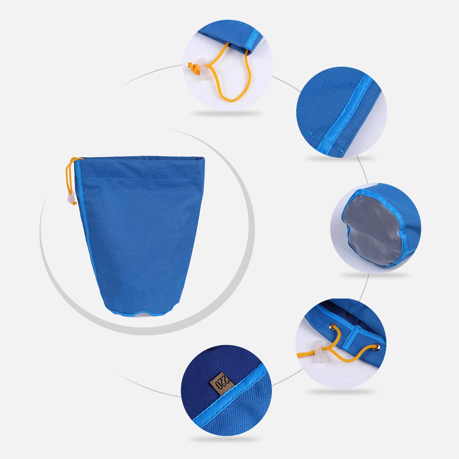 Sac Extraction Ice o lator, 8pcs Bubble Bag 1 Gallon,Sac filtrant,d'extracteur d'essence de Glace à Base de Plantes,Micron Bag Drawstring Bags
