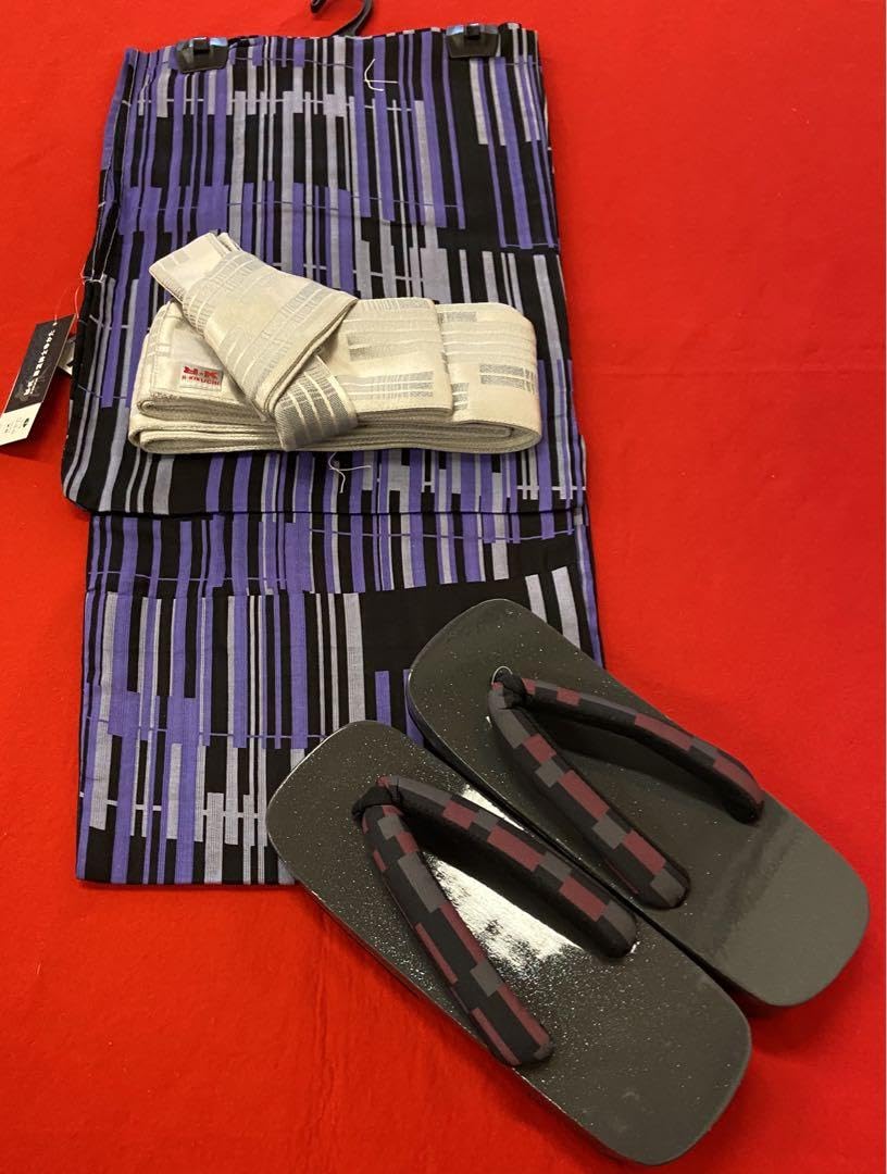 R.KIKUCHI 綿浴衣 ・リョウコ キクチオリジナル浴衣・綿絽・黒グレー 楽天