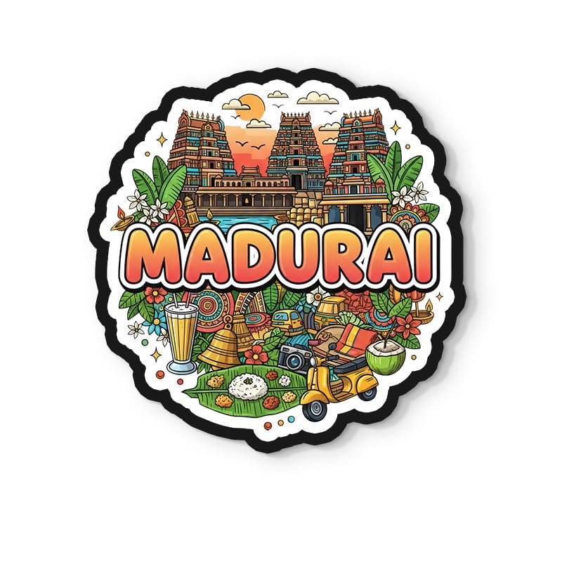 Madurai Fridge Magnet - Stunning Design -1 Madurai Fridge Magnet - Stunning Design -1