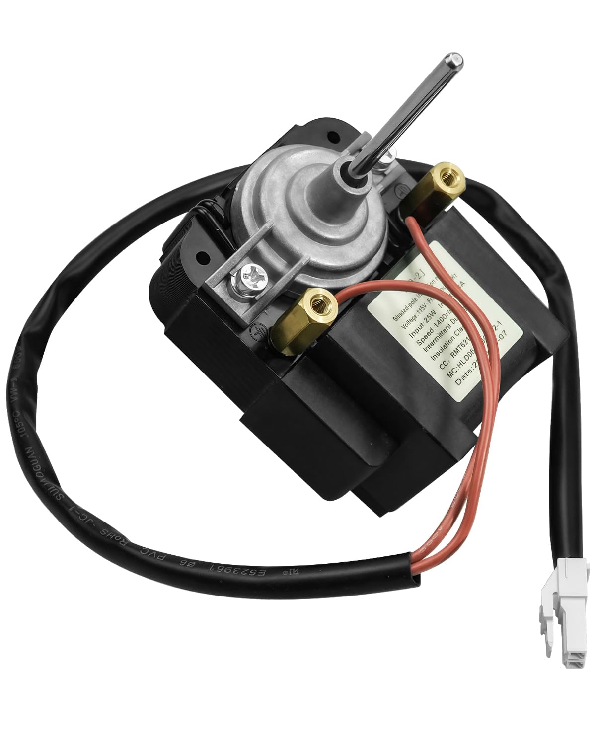 ZYD-2J-22 Refrigerator Refrigeration Fan Motor, Replace GMFM-115V-2J, Freezer Cooling Shaded-Pole Induction Motor, 115V 60Hz Input 22W Output 4W 1550RPM