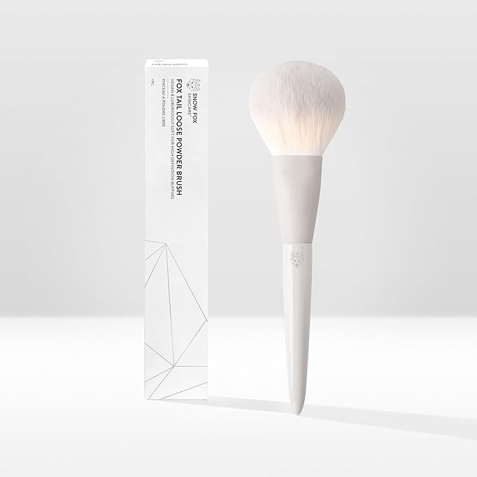 Snow Fox Skincare Fox Tail Loose Powder Brush for Fast Powd…