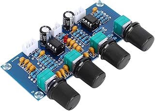 Digital power amplifier board, hd sound quality lossless dualcore ne5532 imported chips stable electronic components amplifier board for medium high bass adjustment