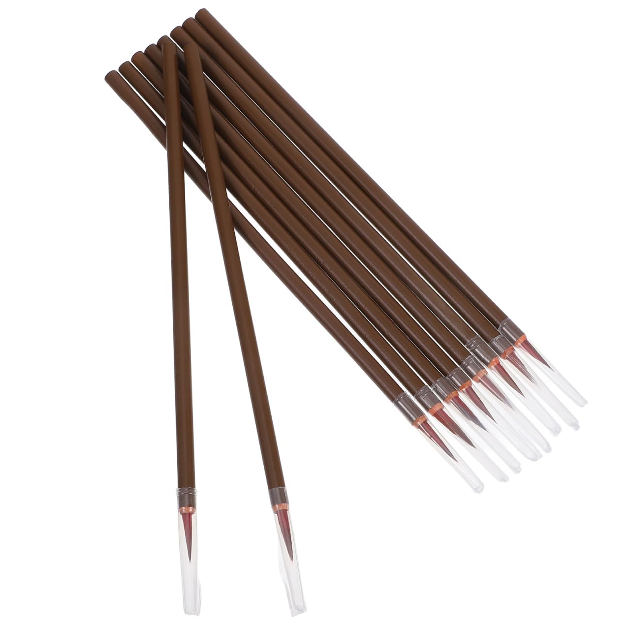 jojofuny Sumi Ink Sumi Ink Sumi Ink 10pcs Chinese Calligraphy Brush japanese Sumie Drawing/Painting Brush Watercolor Ink Brushes Set for Professional Beginner Groove Calligraphy Inkwell-image-15