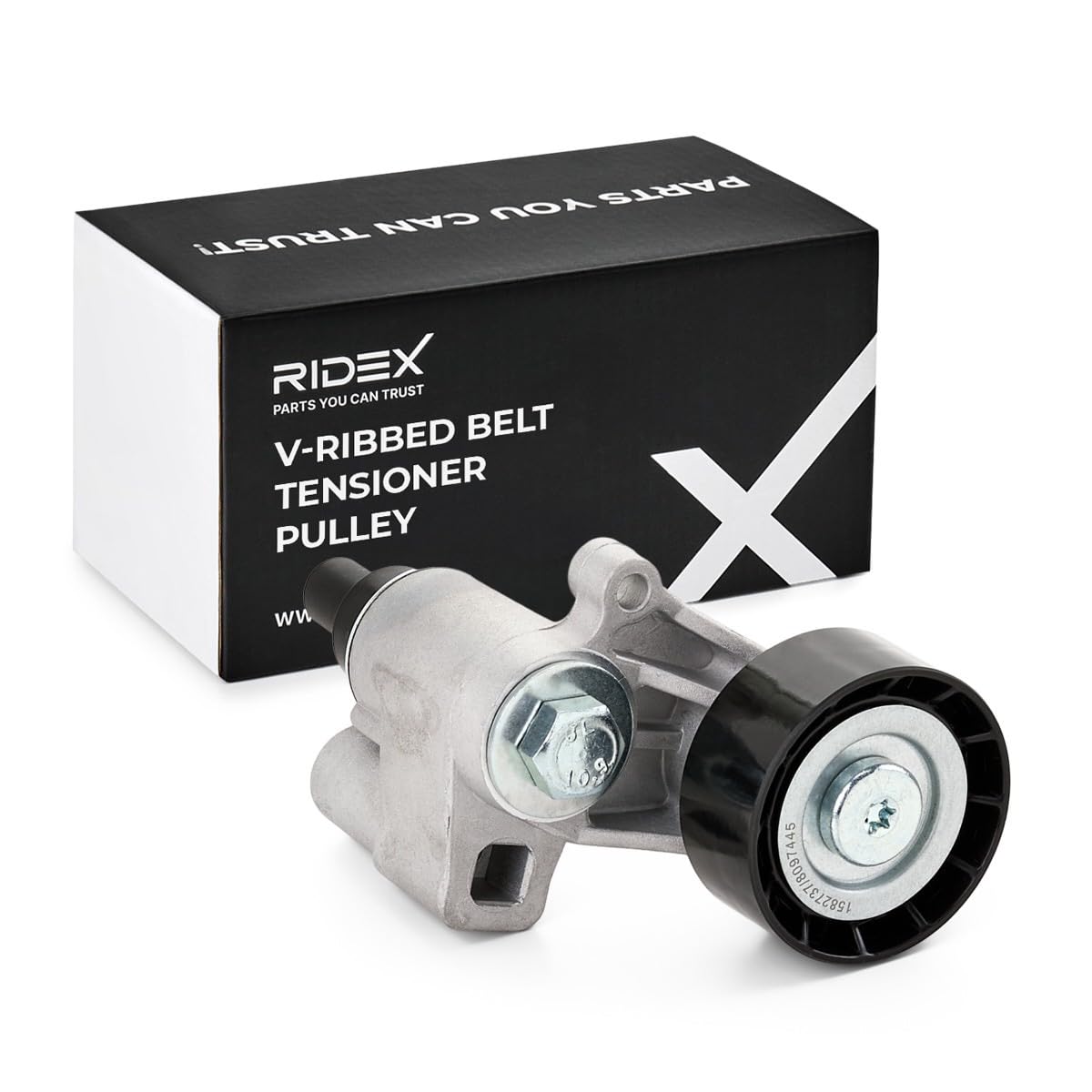 RIDEX 310T0048 Polea tensora correa poli V con material de fijación Compatible con PEUGEOT 206 Fastback 2A/C