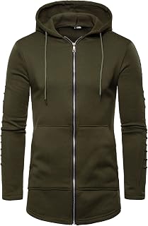 Duohropke Men's Hoodie Zip Sweat Jacket Men's Winter Pullover Shirt with Hood Sports Jacket Outdoor Jacket Men's Hoodie Pullover with Zip Hooded Jacket Sports Jacket Zip Hoodie