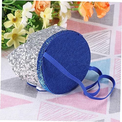 FRCOLOR 2 Pçs Coroa Bandana Infantil Headbands Faixas De Cabelo Bandana Bebê Headwear Glitter Elásti