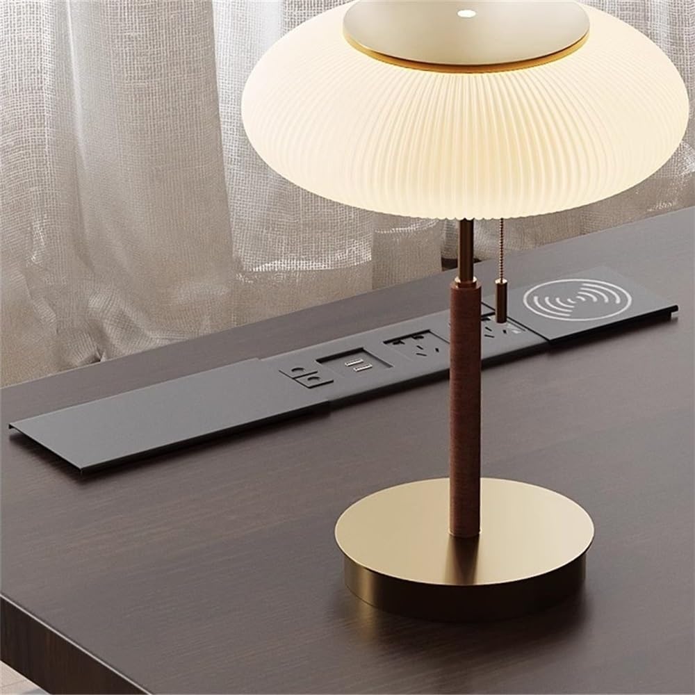 Nowoczesne, minimalistyczne biurko komputerowe z 2 szufladami, solidne do pisania gniazdkami elektrycznymi i portami USB Biurko do biura domowego(L)