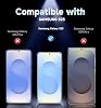 MAGIC JOHN 2 Pack para Samsung Galaxy S25 Protector de Pantalla Fácil Instalación | 6.2 pulgadas, NO para Ultra, Eliminación Automática de Polvo, Sin Burbujas, HD Transparente, Vidrio Templado 9H, Compatible con Fundas, Antigolpes 3