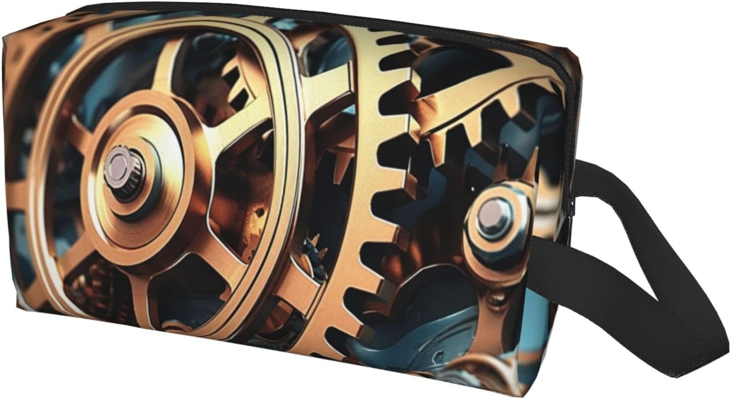 Cool Steampunk Gears Print Travel Organizer Trousse Cosmetic... 4 61ScWSFuWYL. AC SL1500