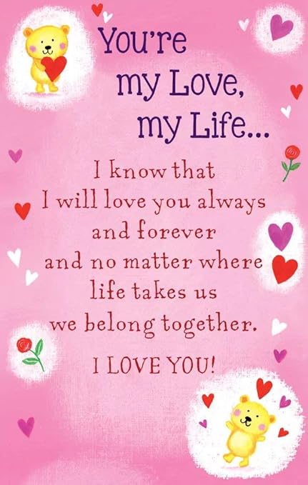 Heartwarmers Keepsake Card Envelope 3 5 X 2 You Re My Love My Life Amazon Co Uk Stationery Office Supplies