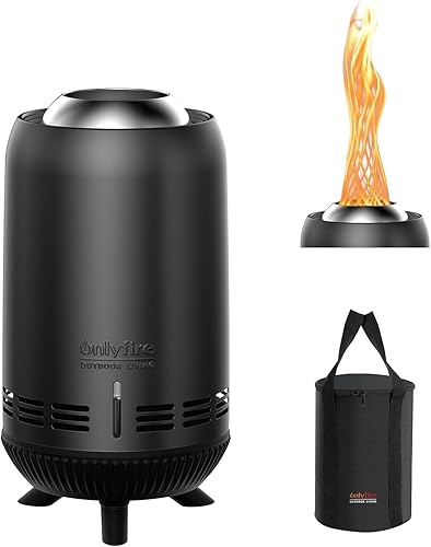 ONLYFIRE OUTDOOR LIVING Chimenea de mesa de 12 pulgadas con bolsa de transporte, hoguera portátil para camping, caravana, patio trasero, hoguera,