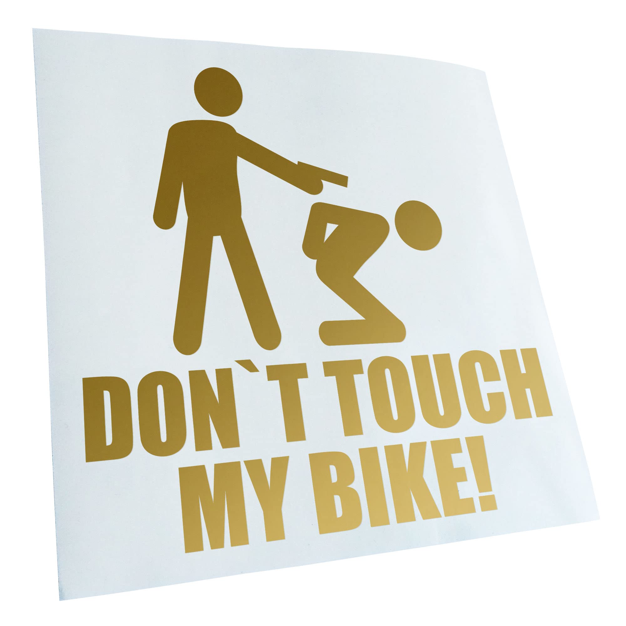 Kiwistar - Car Sticker - Dont Touch My Bike! Sticker for Car, Laptop, Bicycle, Truck, Motorcycle Multi-Coloured JDM Decal Racing
