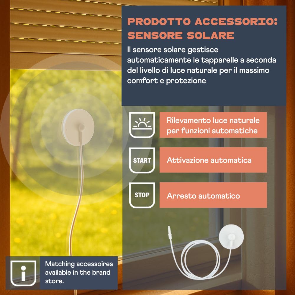 HOMEPILOT avvolgitore elettrico RolloTron premium power per tapparelle fino 60 kg (circa 10 m²), per cinghia da 23 mm, Programma giornaliero/settimanale/astro, funzione casuale, Made in Germany