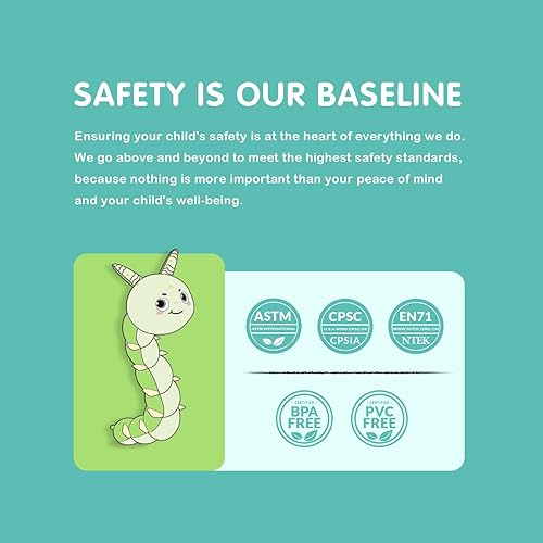 Miniatura 6 de Infinno Juguetes sensoriales de peluche musicales para bebés para niñas y niños, juguetes de seguridad suaves para recién nacidos de 0 a 3 a 6 a 12