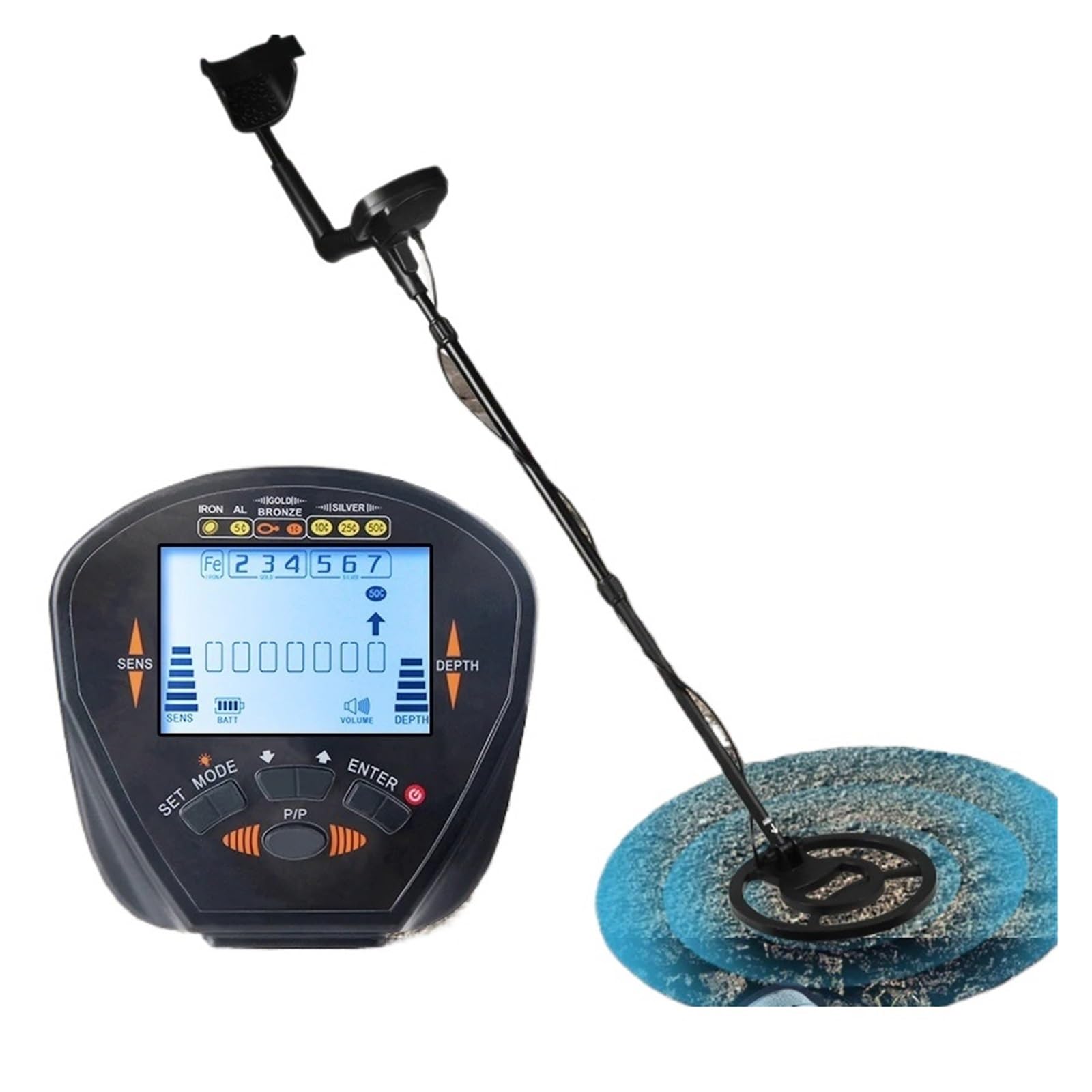 JKJZSALJ Md830 Metal Detector Underground Depth 2.5M Scanner Search High Precision Gold Detector Treasure Detecting Pinpointer High Accuracy