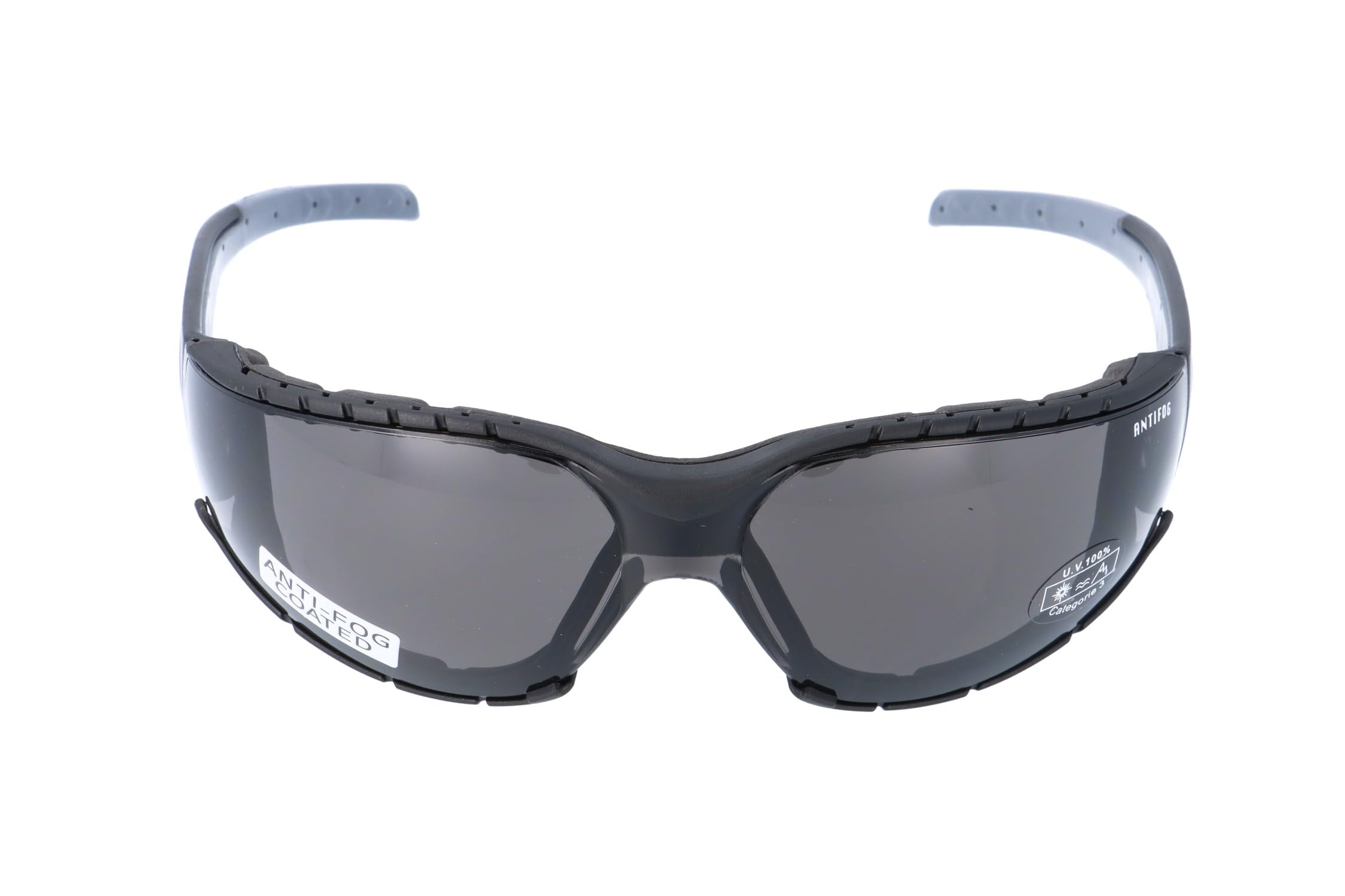 Gamswild WS7122 okulary przeciwsłoneczne sportowe + dodatkowy klips chroniący przed wiatrem ANTIFOG okulary narciarskie okulary rowerowe unisex | brązowe | pomarańczowe | żółte | szare | przezroczyste