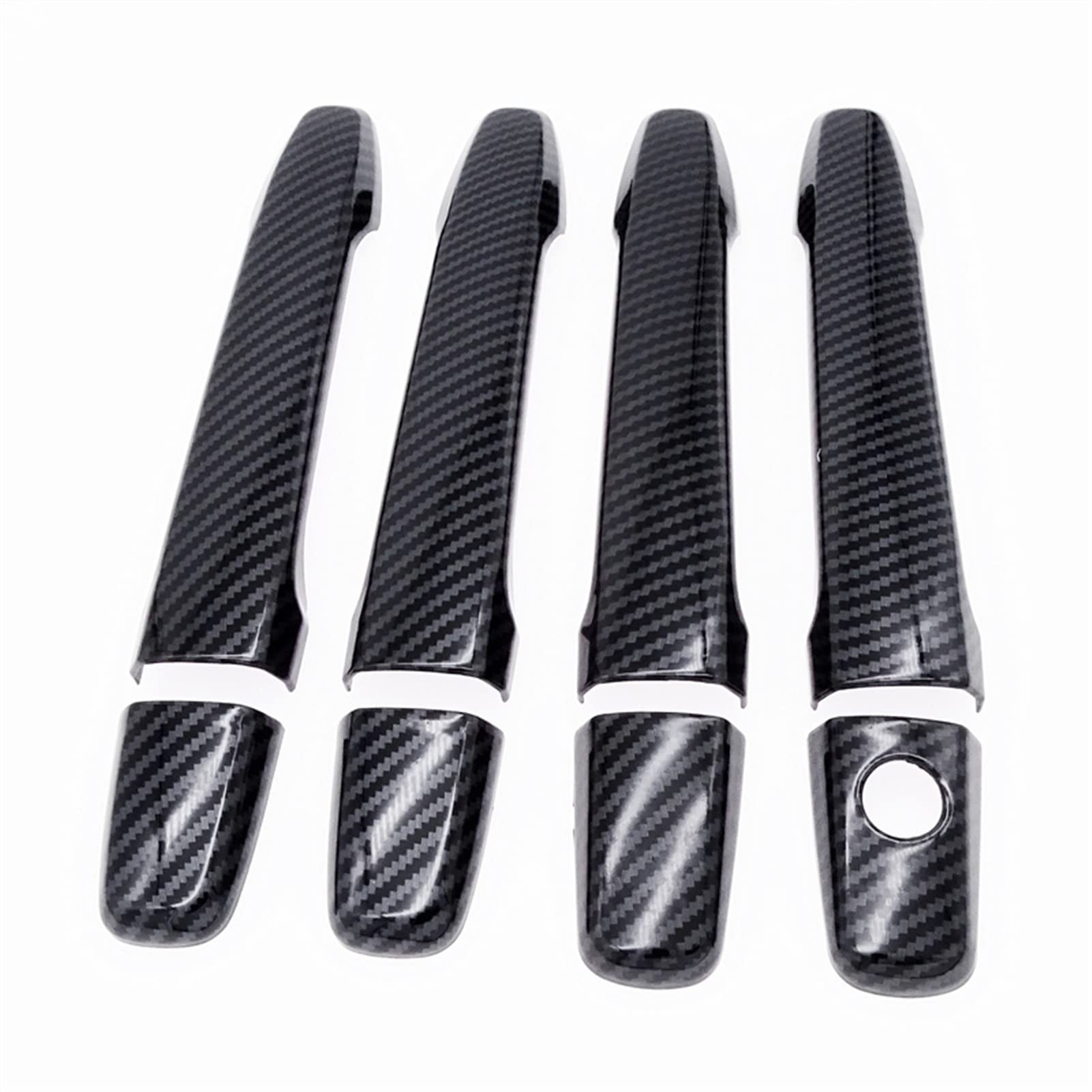 Fahbstr 2 Car Inner Handle For Mitsubishi Lancer Ex Evolution X 08-17 8 Pcs Abs Carbon Fiber Door Handle Cover Trim Car Decoration Accessories(2)