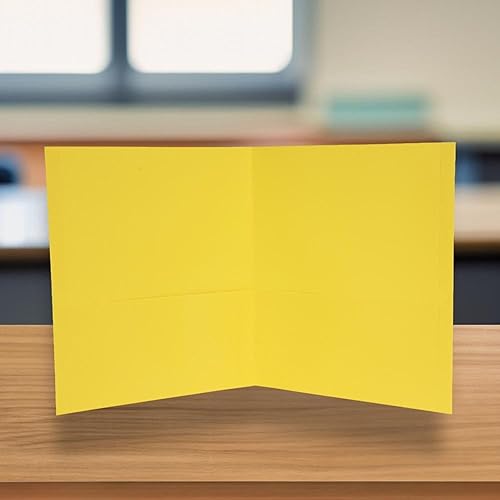 Vista 15 de School Smart Carpetas de 2 bolsillos, colores surtidos, paquete de 25 - 084900 Colores Variados