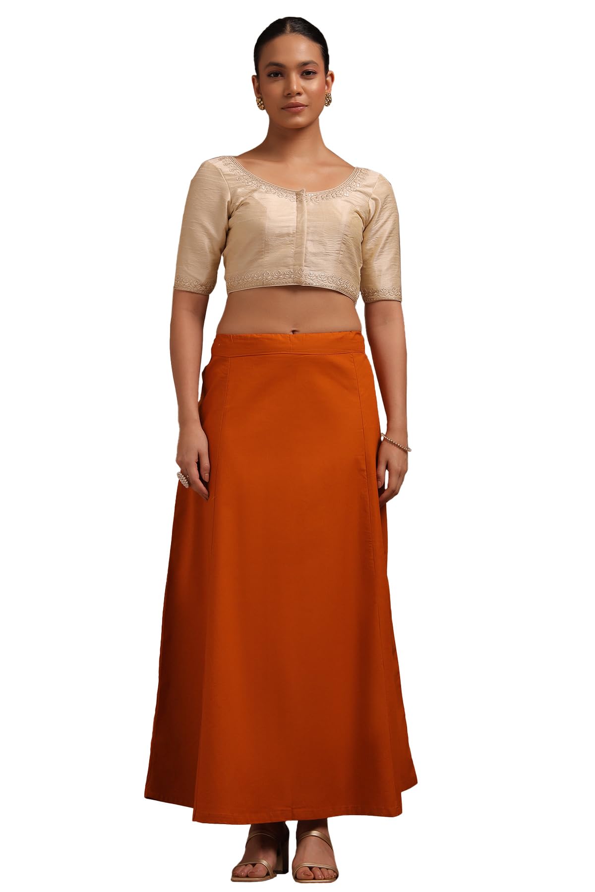 Womens Cotton Solid Petticoat