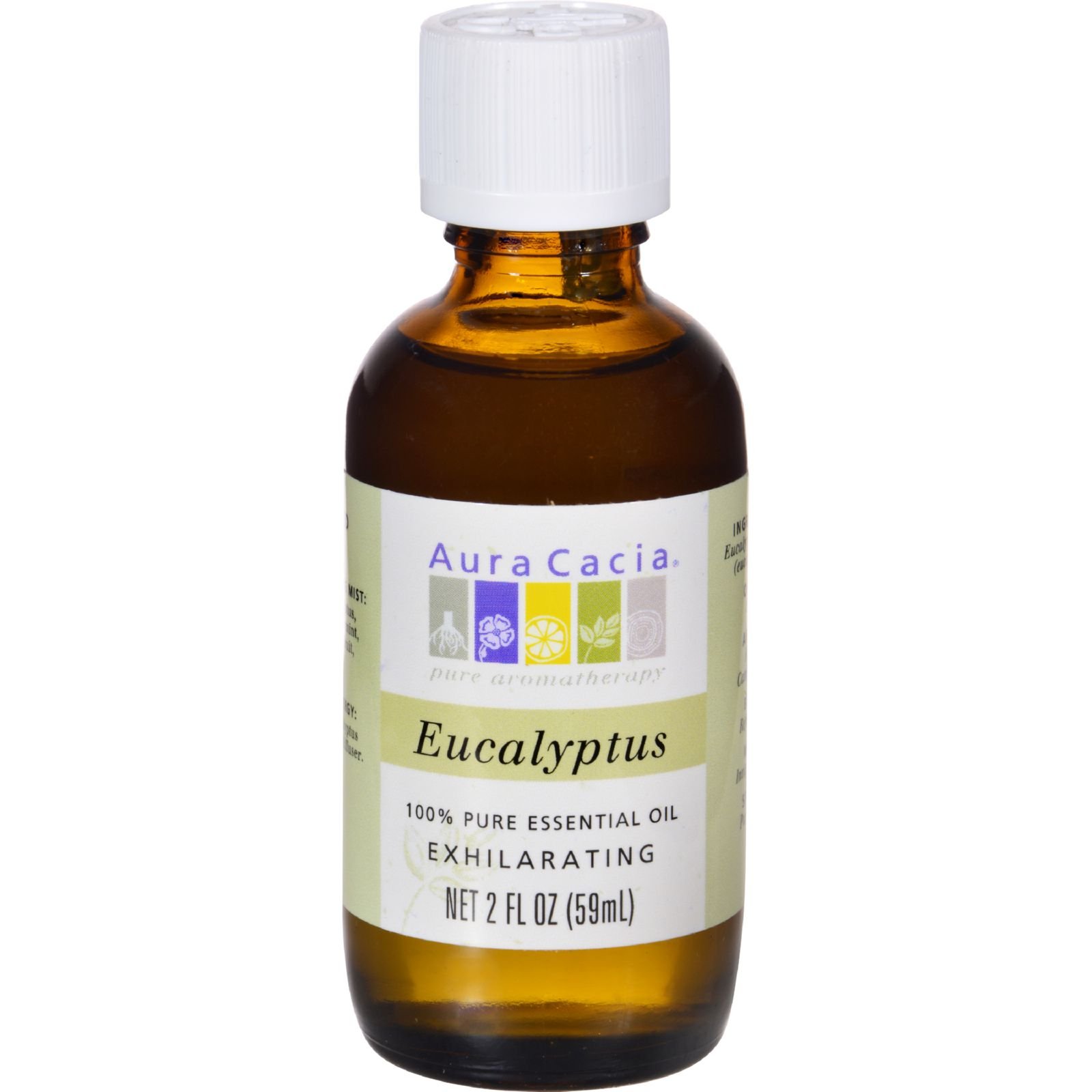 Aura Cacia 100% Pure Essential Oil, Eucalyptus, 2-Ounces (Pack of 2)
