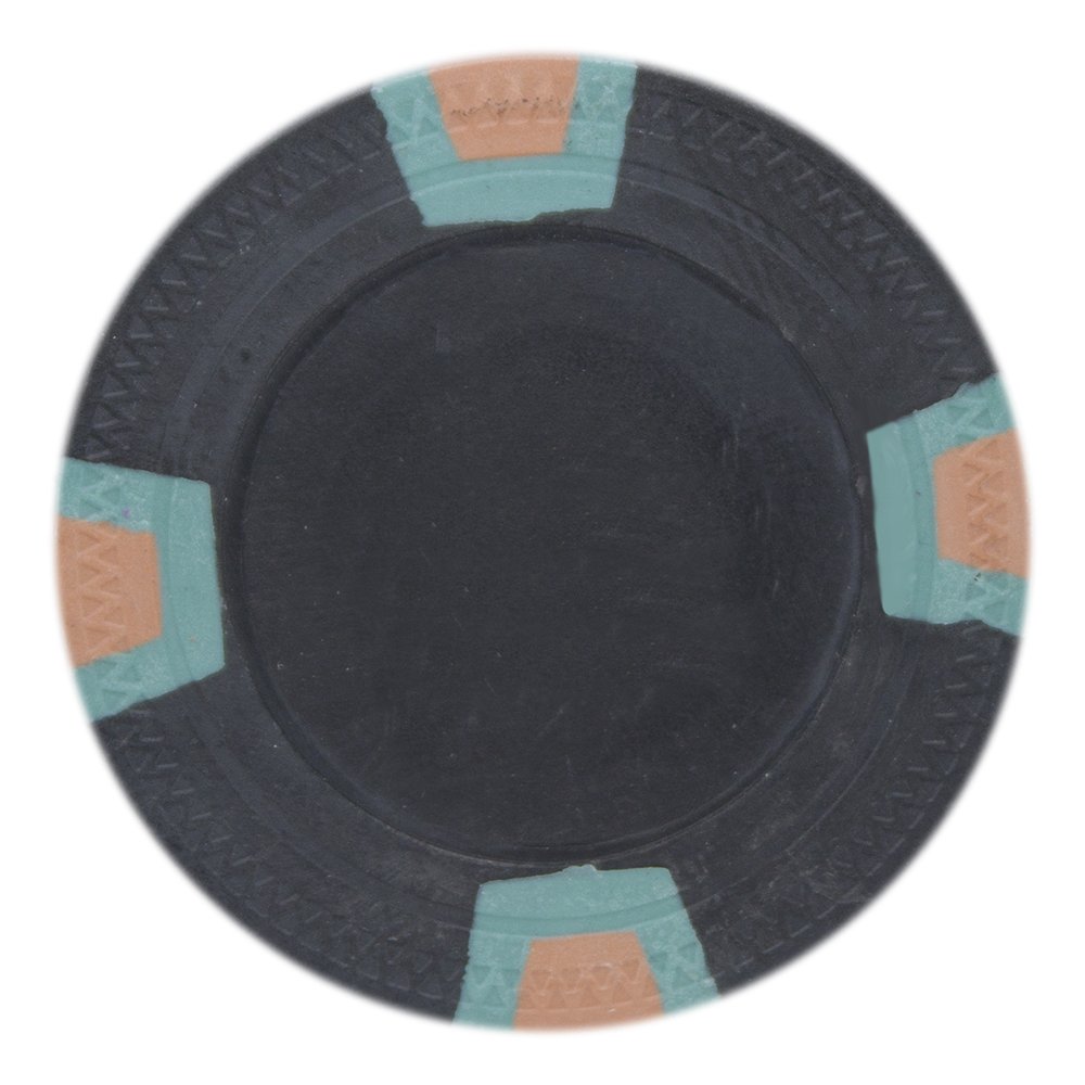 Claysmith Gaming Double Trapezoid Chip Authentic Vegas Weight 10-Gram Casino Clay, Pack of 50 | Customize with Your Own 0.975" Inlay Sticker