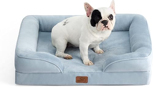 Miniatura 554 de Bedsure - Cama ortopédica XXL para perros, sofá cama lavable para perros gigantes, espuma de soporte con funda extraíble y lavable, forro Marrón
