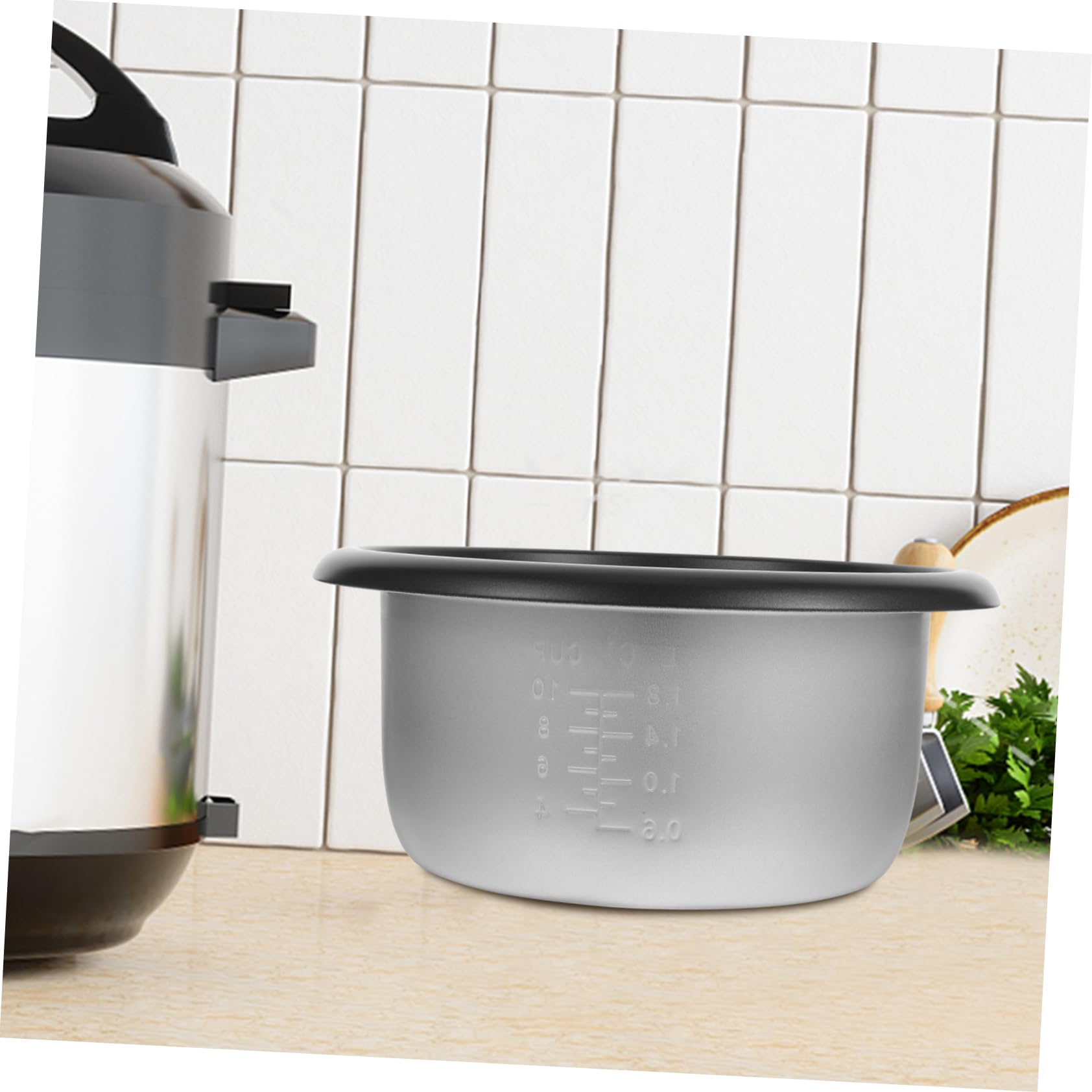 MAGICLULU Pentola Antiaderente Per Cuociriso Da 4l Pentola Sostitutiva in Di Alluminio Resistente e Facile Da Usare Accessorio Per Cucinare Per Uso
