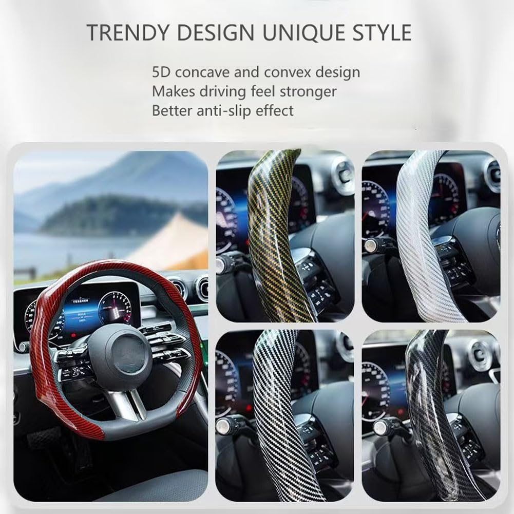 Couvre-Volant En Cuir Microfibre Pour Toyota RAV4 IV (2013-2018) – 37-38 Cm, Antidérapant, Respirant, Confort Premium Multi-Colored Round