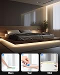 ALITOVE 5V COB LED Strip Light White 6000K CRI 85+ USB Powered Led Light Strip 3.28FT/1M 320LED Flexible Under Cabinet Tape Light for TV Backlight Bedroom Kitchen,Home DIY Lighting
