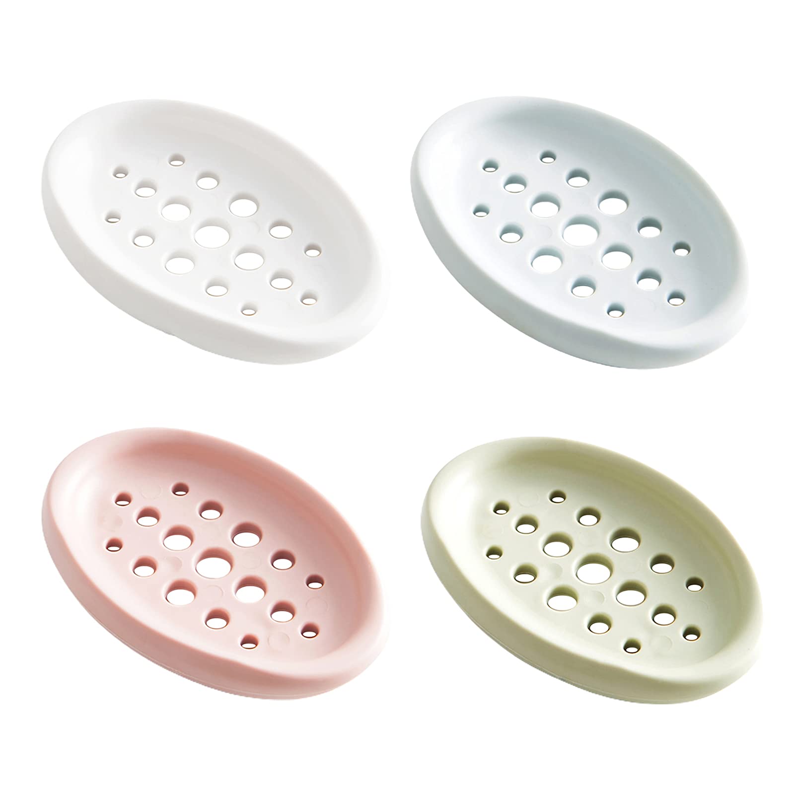 Leeonz 1PCS Soap Holder Tray with Drain Holes Bathroom Kitchen Soap Clean Sponge Silicone Drainer Dish (Color May Vary) (B0BKT22YRR) Amazon Price History, Amazon Price Tracker