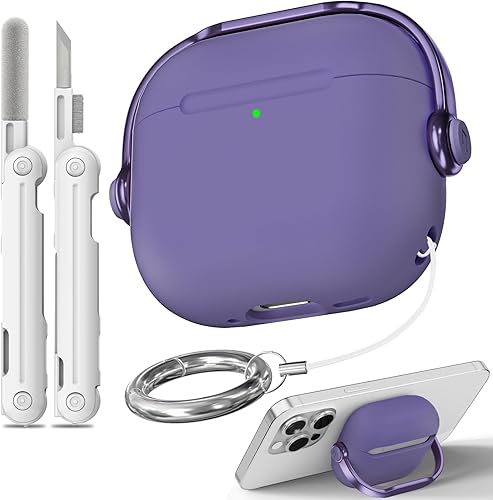 Miniatura 9 de Funda para Airpods Pro 3, fundas de bloqueo de seguridad para Apple Airpod Pro 3 (2025) con soporte para teléfono y kit de limpieza, protección