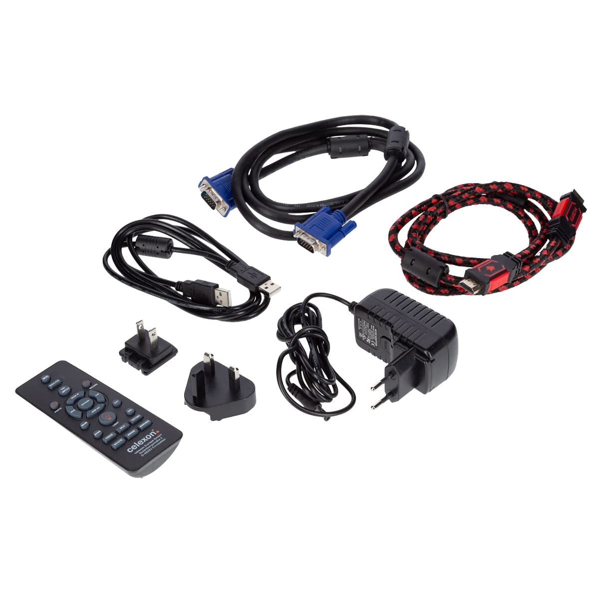 celexon Full HD Cámara de Documentos DK500 - Plug & Play y 10 Formas de agrandarlo Incluye la Funda de Transporte M - 32x23x10cm