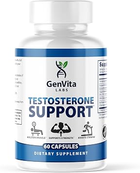 Testosterone Support for Men- Turkesterone, Tongkat Ali, Fadogia Agrestis-Muscle Builder, Strength and Vitality-60 Capsules