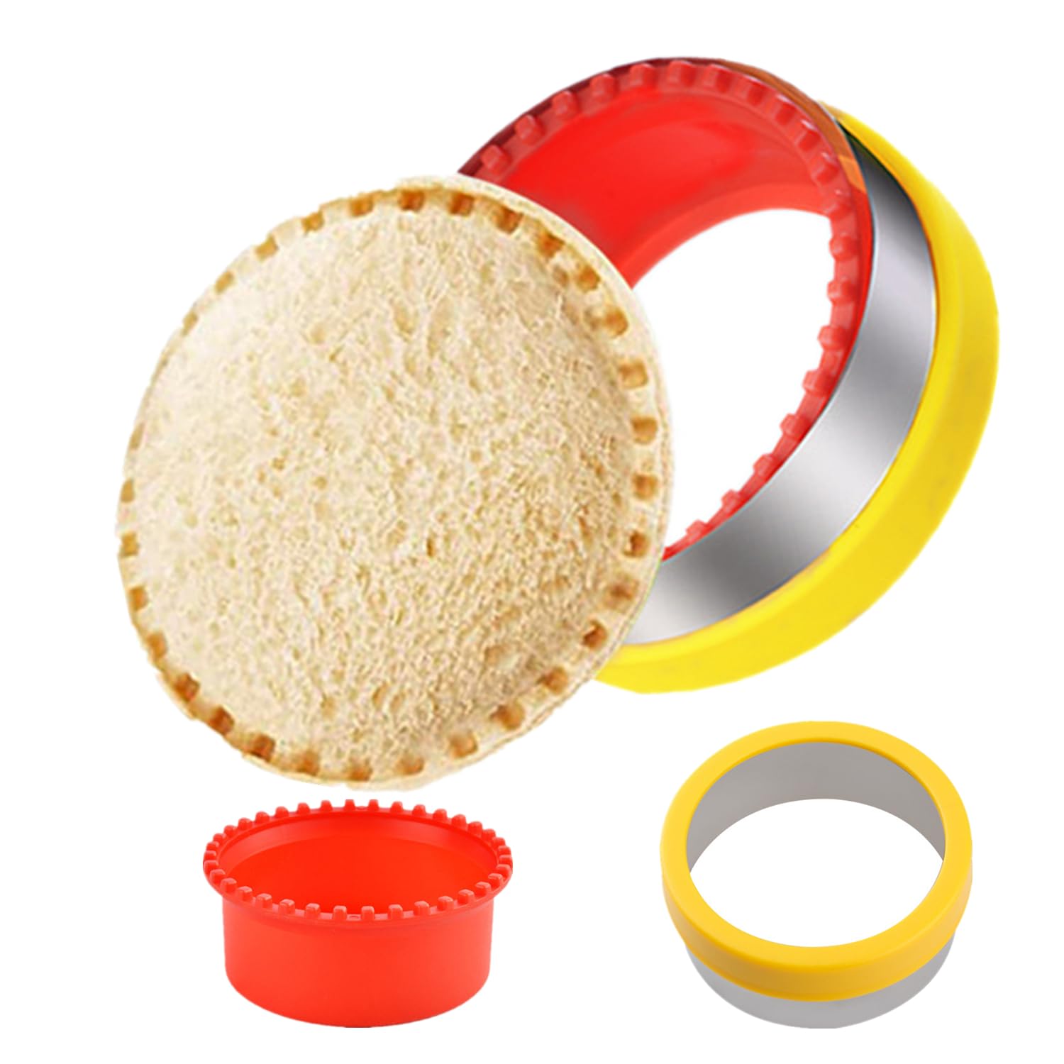 Sandwich Cutter and Sealer Vegetable Cutters for Kids Uncrustables Sandwich Maker Lunchbox Bento Box DIY Lunch