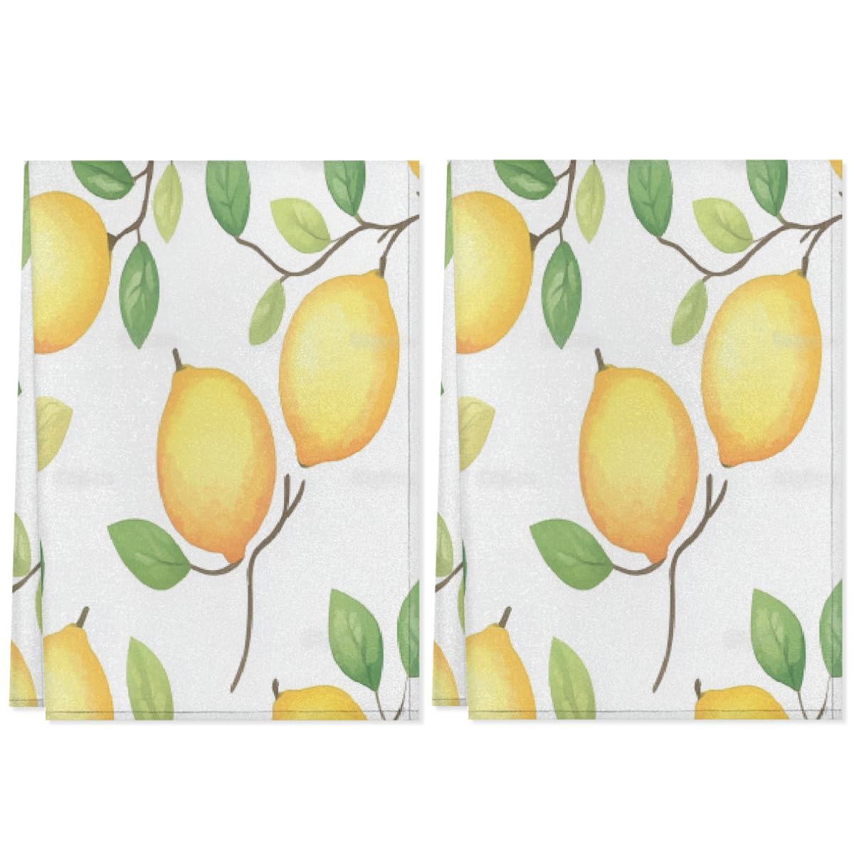 Torchons de cuisine microfibre absorbants linge de maison salle de bain motif citron