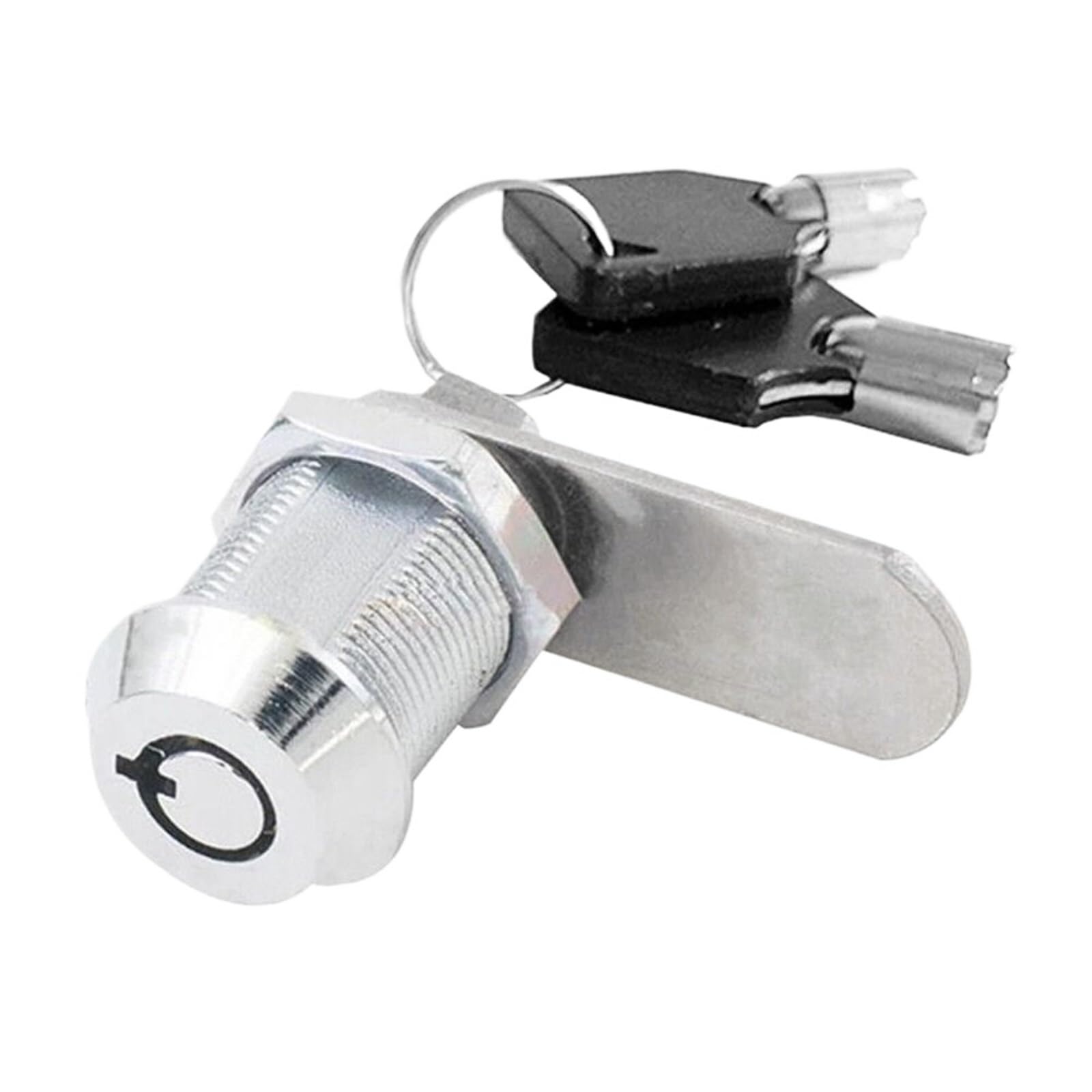 Tynxk 16Mm Cylinder Cam Lock 2 Keys Blossom Key Mechanical Tongue Lock Safe Deposit Box Power Distribution Emergency Replacement Mailbox(16Mm)
