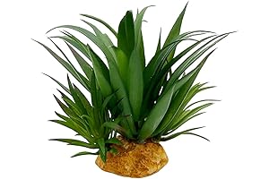 Smoothedo-Pets Reptile Artificial Plants Succulent Terrarium Decor, Desert Rain Forests Environment Lizard...