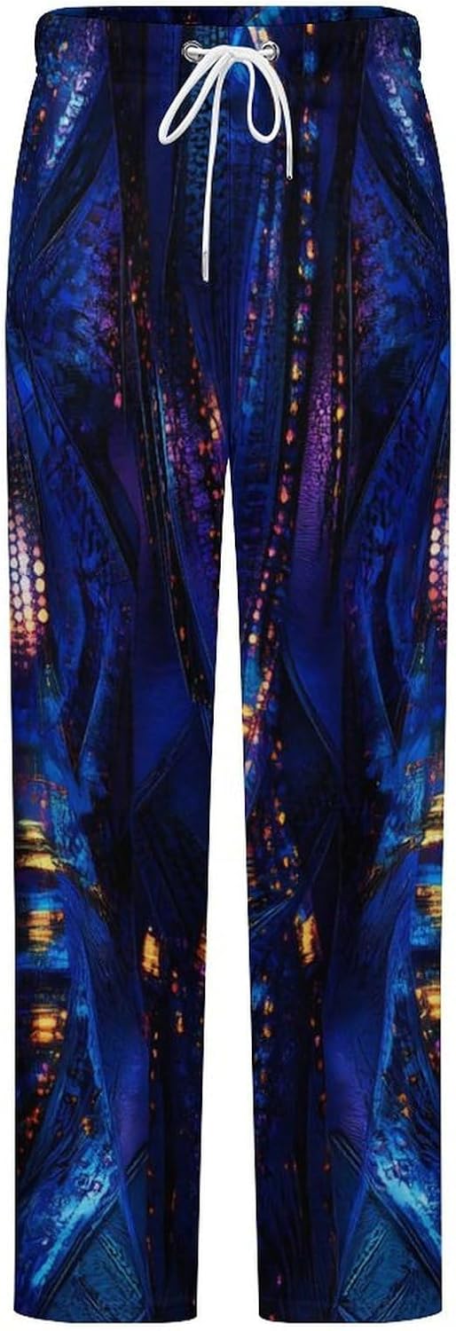 Mystery Kaleidoscopic Flannel Pajama Pants Women Soft Fleece Sleep Pj Lounge Bottoms