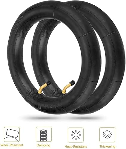 Miniatura 2 de YBang - Tubo interior de scooter de 10 pulgadas para Zero 10XVSETTDualtron Victor, con válvula de codo de 90 grados, pieza de repuesto