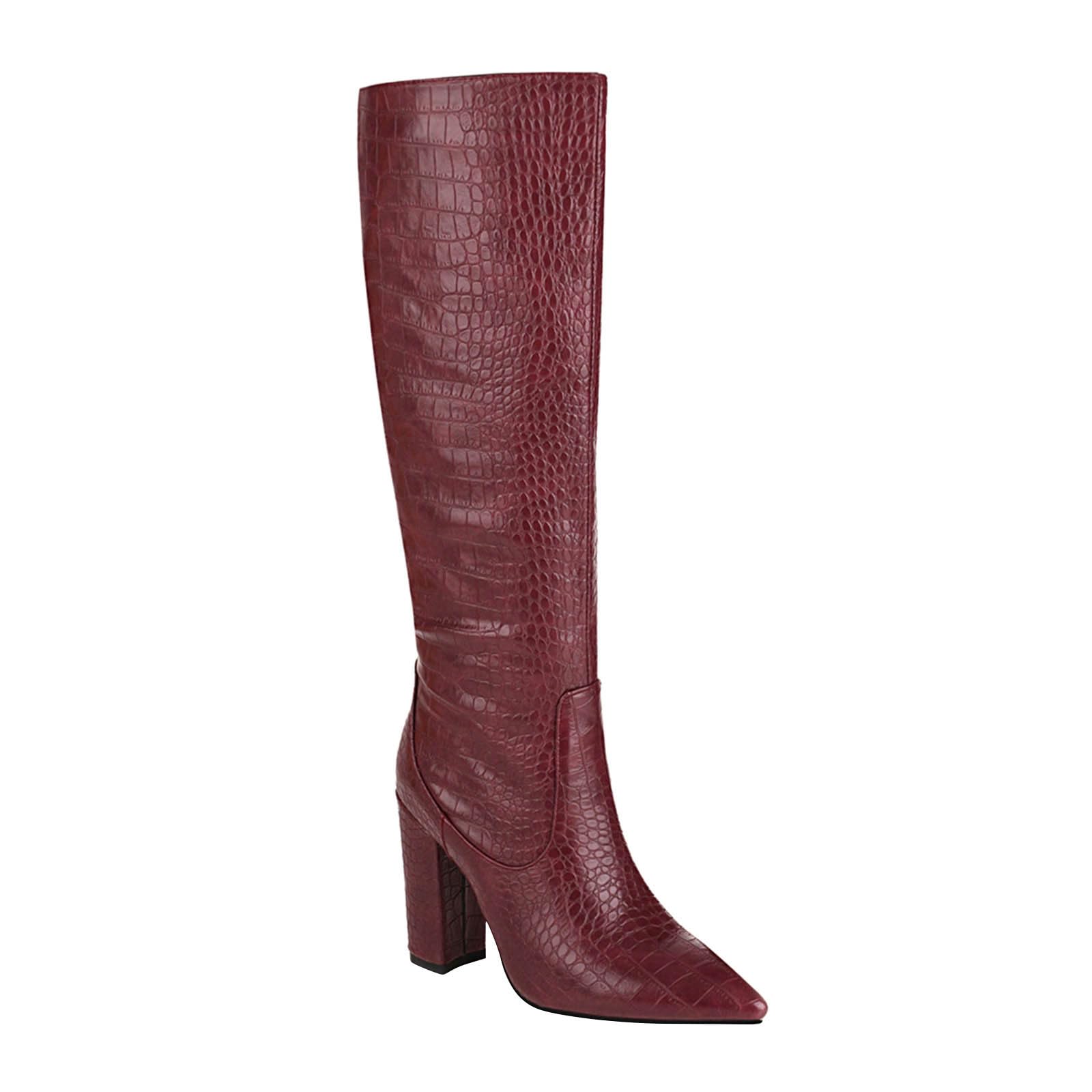 NUSGEAR Botas altas para Mujer,Botas por encima de la rodilla Muslo Invierno Elegante Botas de tacón alto Sexy Botas de Jinete Casual PU Moda Fiesta club Cómoda Zapatos 2025
