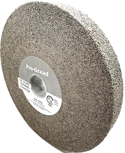 Image of EXL PRO Convolute Deburring Polishing Wheel - 6 inch x 3 /4 inch x 1 inch 9S Fine Silicon Carbide - Professional Grade - Metal Deburring, Finishing and Polishing Wheel - (1 Pack)