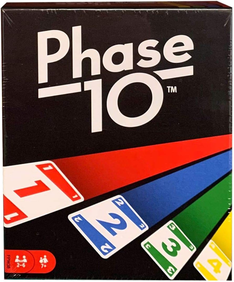 Mattel Games Fpw38 Phase 10 Card Game, Multicolour, Medium